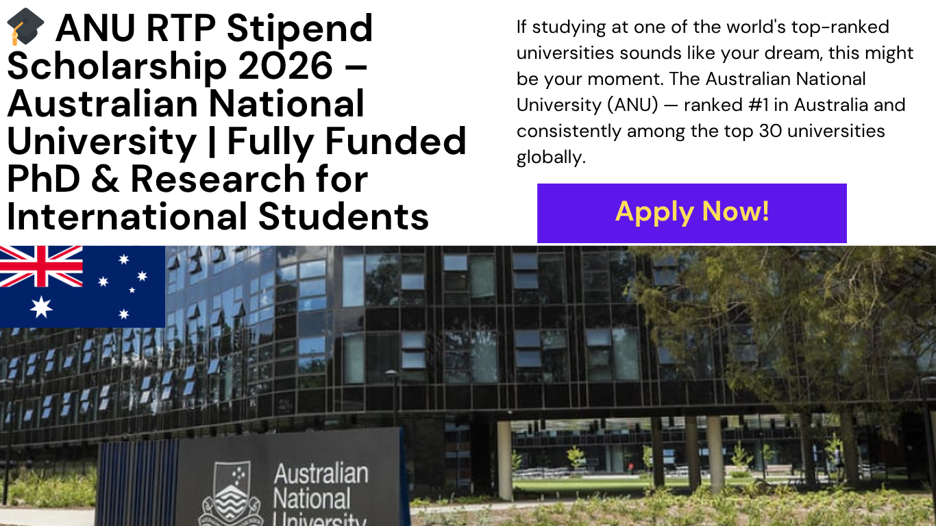 ANU RTP Stipend Scholarship 2026