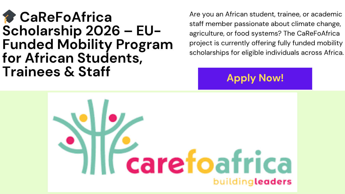 CaReFoAfrica Scholarship 2026