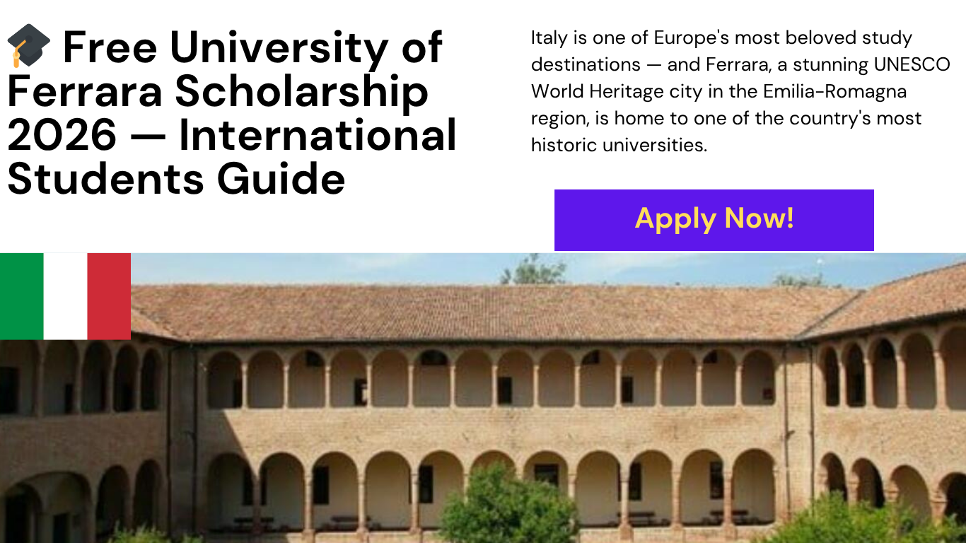 University of Ferrara scholarship for international students