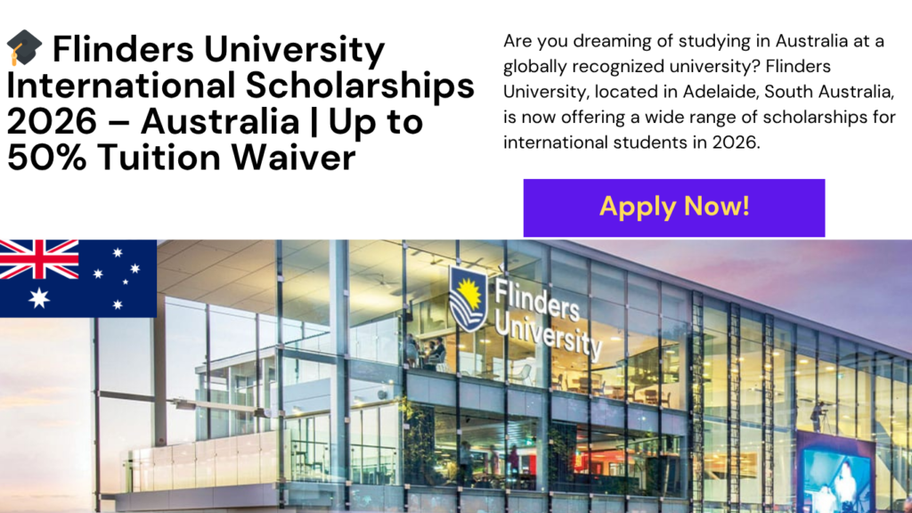 Flinders University International Scholarships 2026
