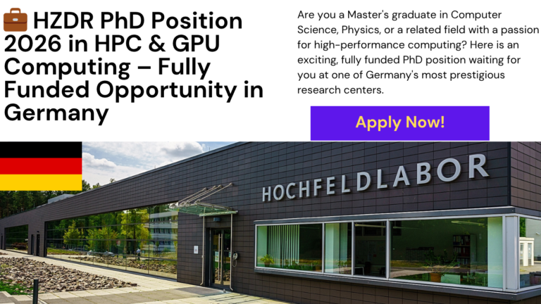HZDR PhD Position HPC GPU Computing 2026