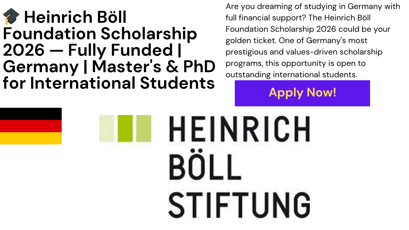 Heinrich Böll Foundation Scholarship 2026