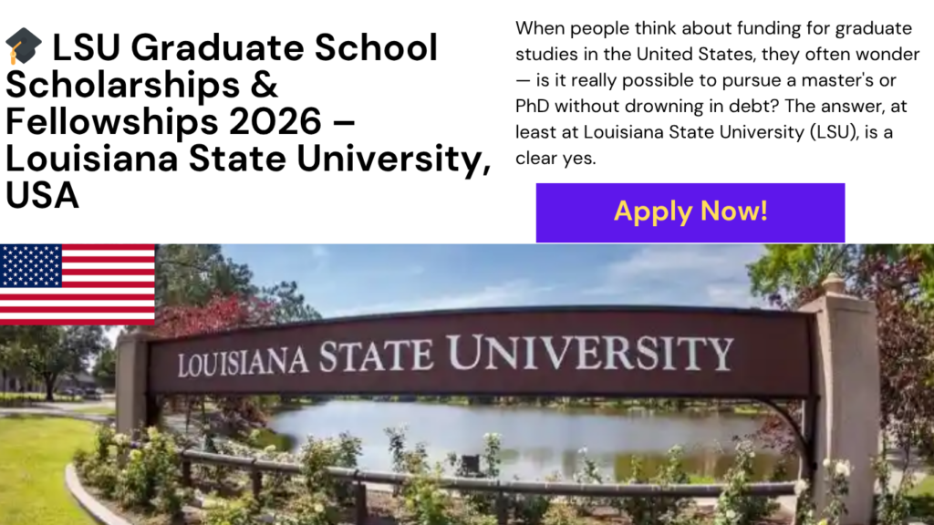 LSU Graduate School Scholarships and Fellowships 2026