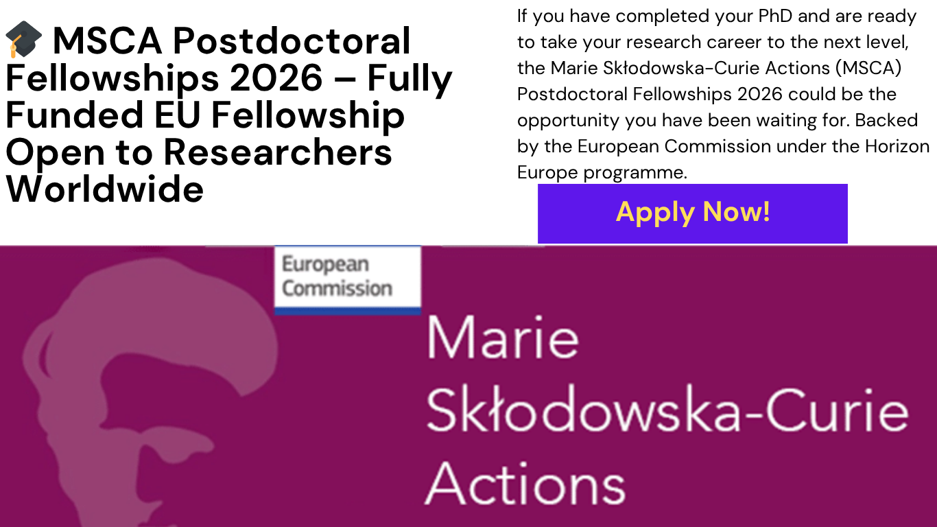 MSCA Postdoctoral Fellowships 2026