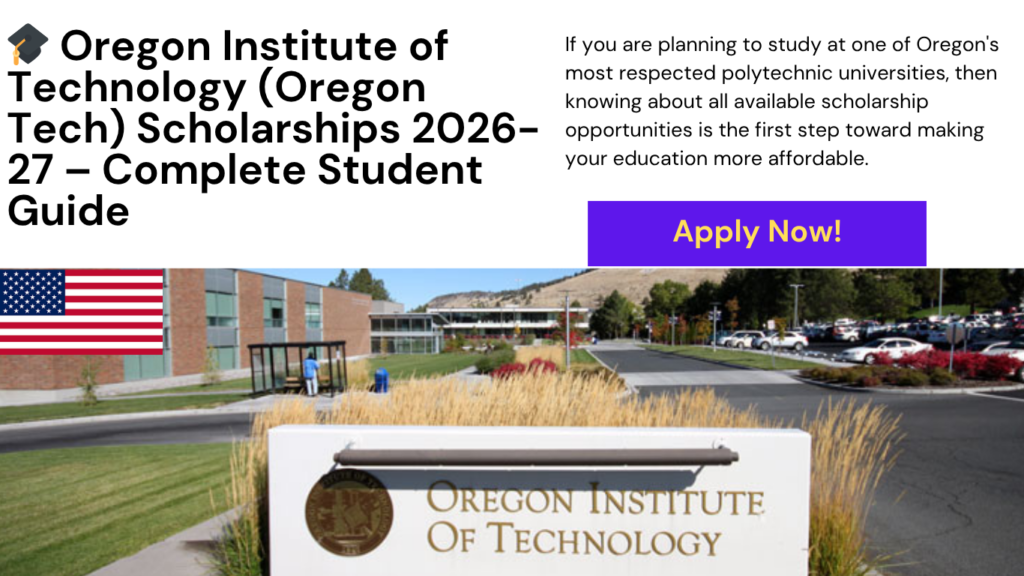 Oregon Institute of Technology Scholarships 2026