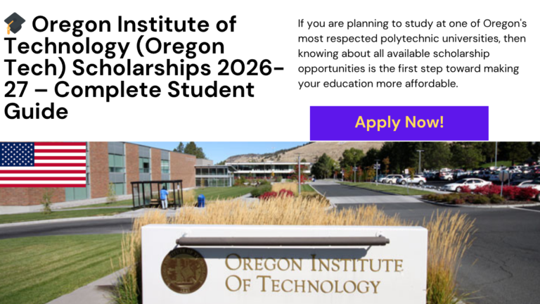Oregon Institute of Technology Scholarships 2026