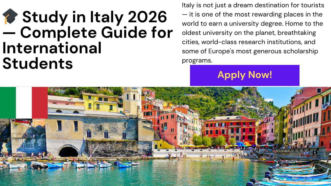 study in Italy 2026 international students