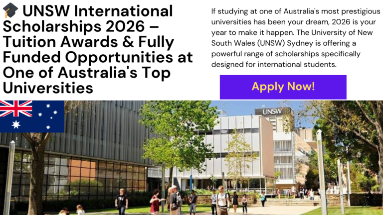 UNSW International Scholarships 2026