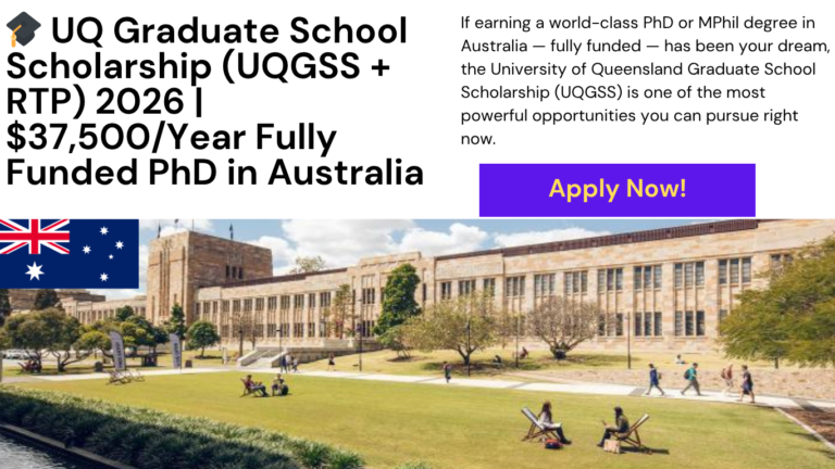 University of Queensland Graduate School Scholarship 2026