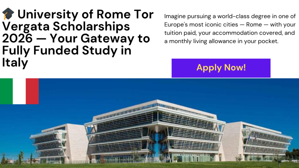 University of Rome Tor Vergata Scholarships 2026