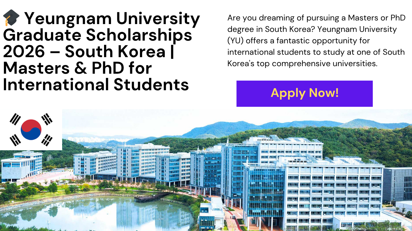 Yeungnam University Graduate Scholarships 2026