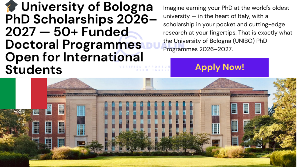 University of Bologna PhD 2026