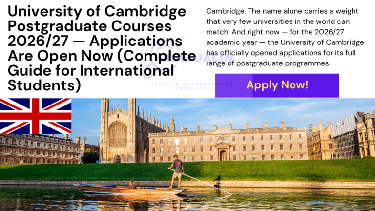 University of Cambridge postgraduate courses 2026