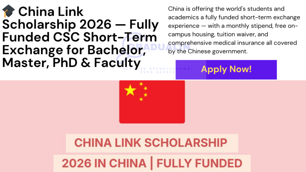 China Link Scholarship 2026
