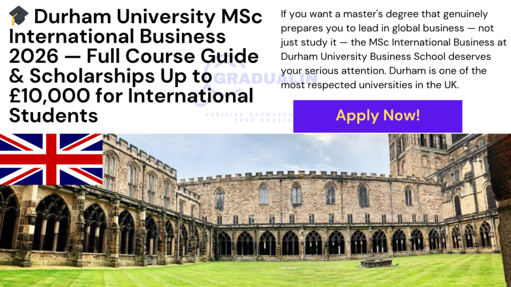 Durham University MSc International Business 2026