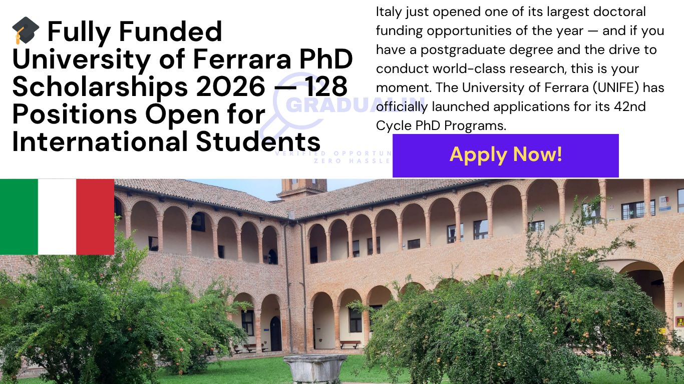 University of Ferrara PhD Scholarships 2026
