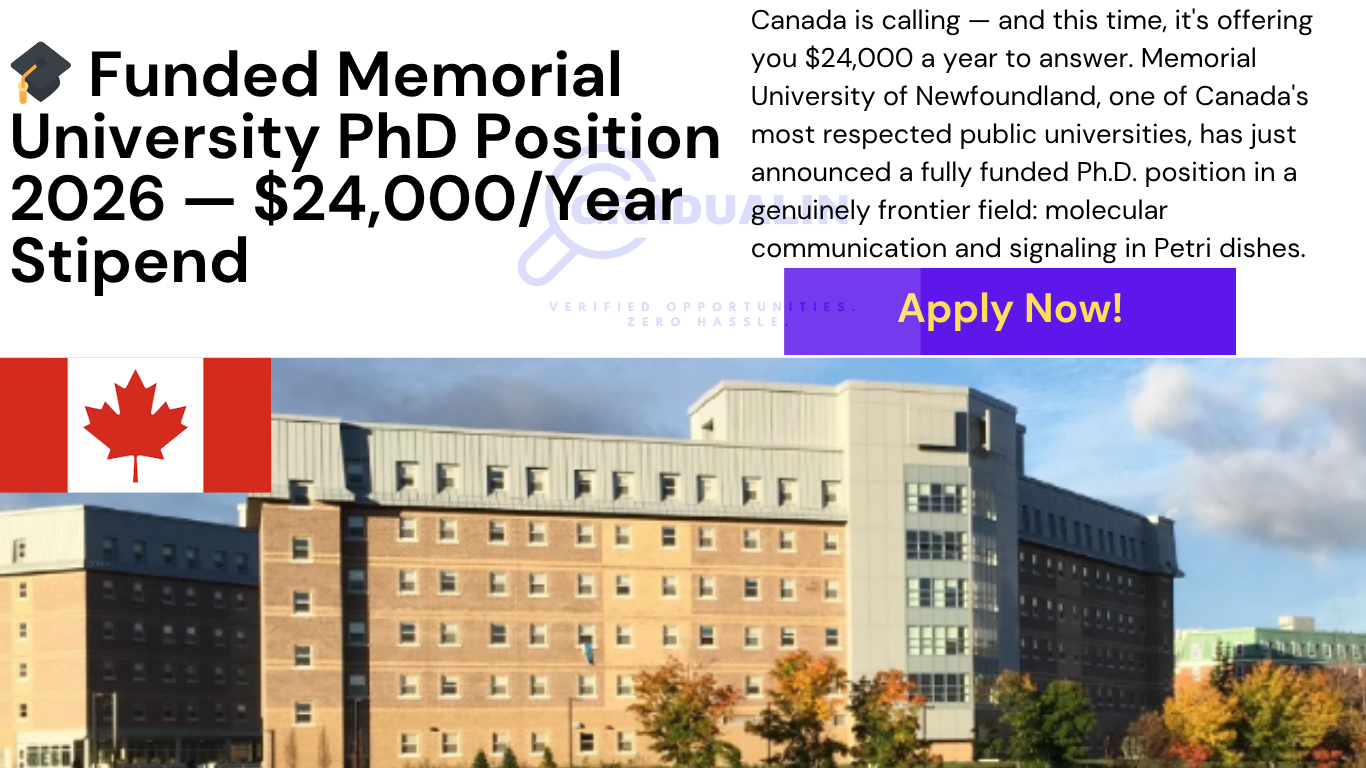 Memorial University PhD position 2026