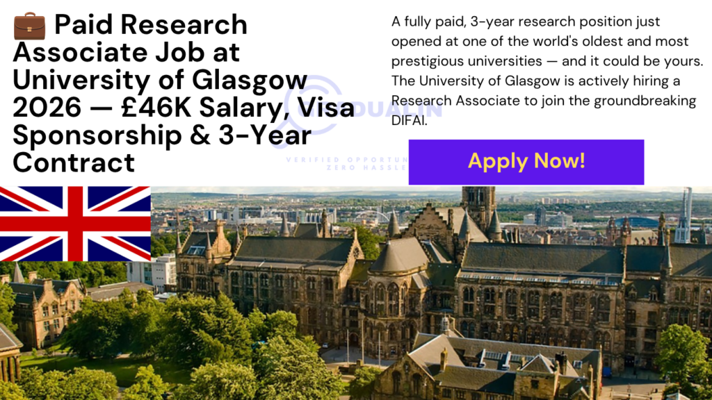Research Associate University of Glasgow 2026