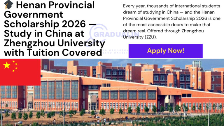 Henan Government Scholarship 2026