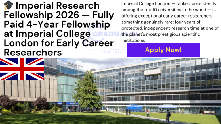 Imperial Research Fellowship 2026