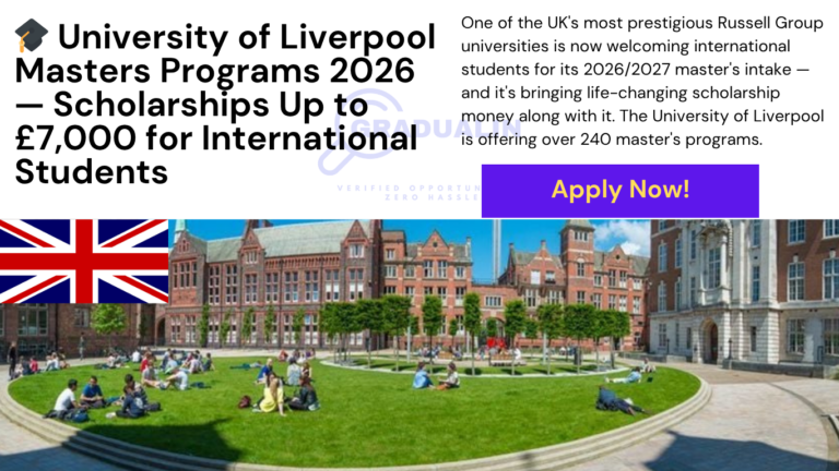 University of Liverpool Masters Programs 2026