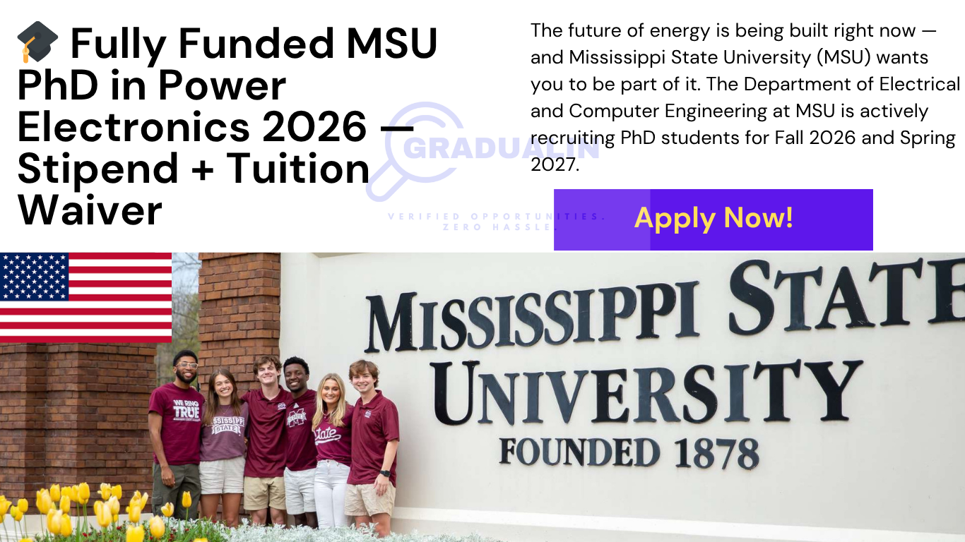 Mississippi State University PhD Power Electronics 2026
