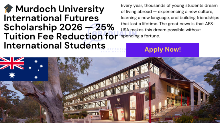 Murdoch University International Futures Scholarship 2026