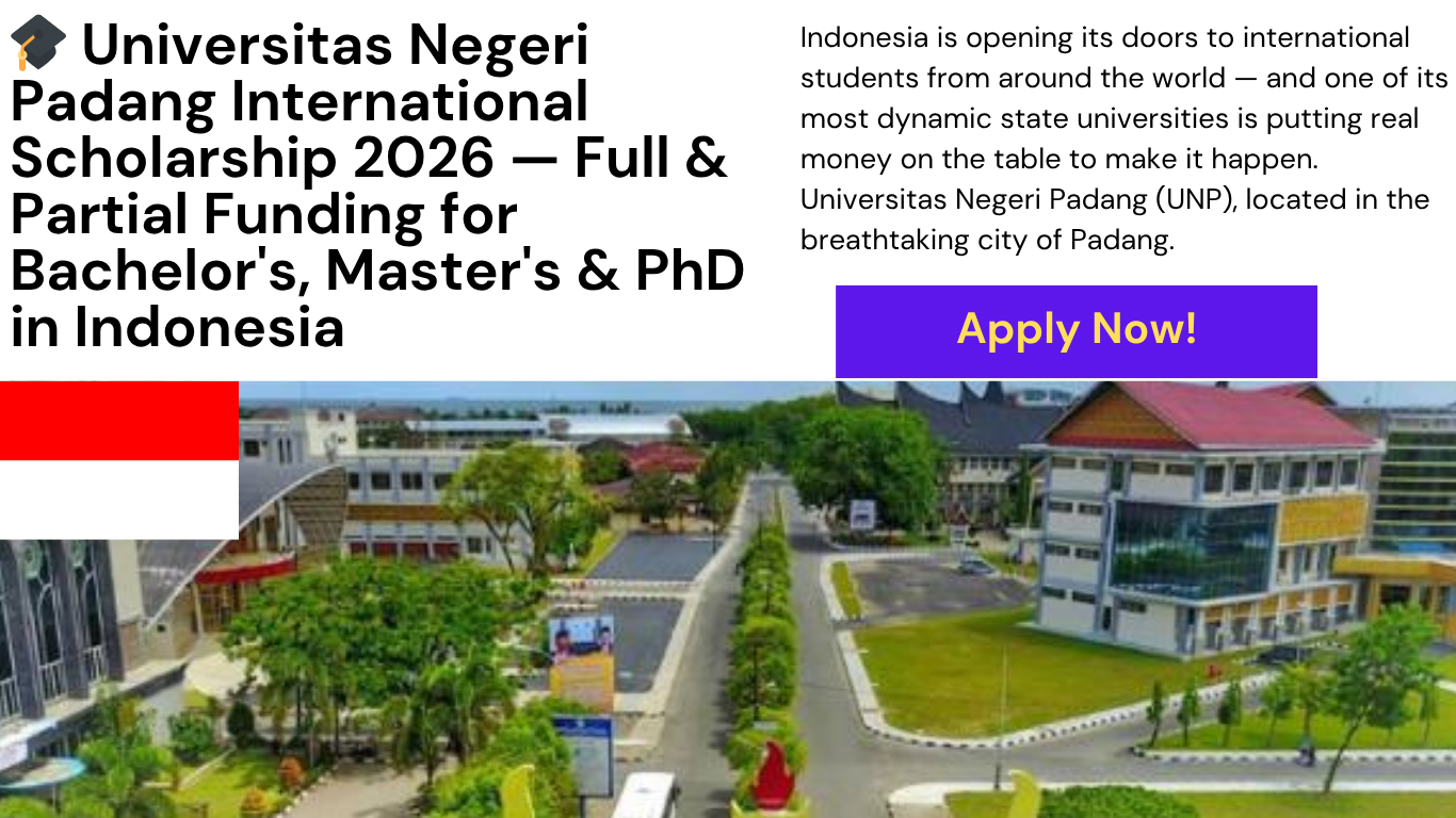 Universitas Negeri Padang international scholarship 2026