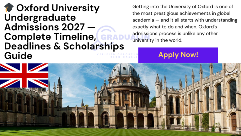 Oxford University Undergraduate Admissions 2027