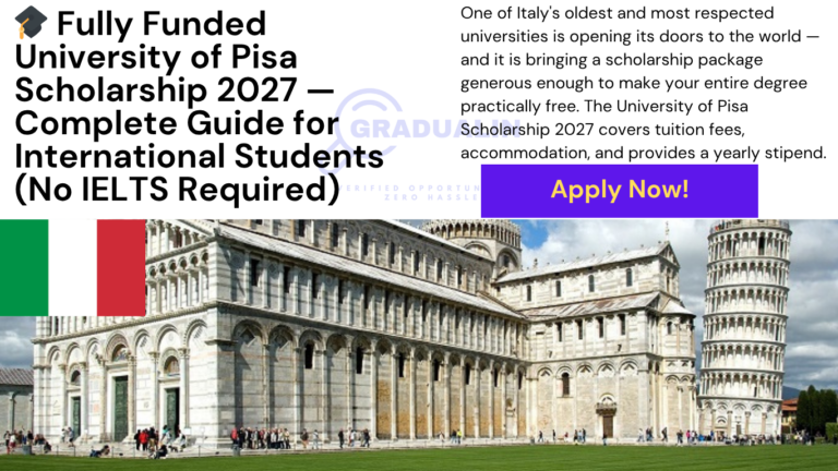 University of Pisa scholarship 2027