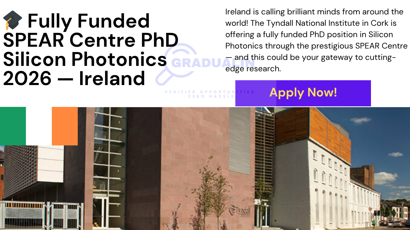 SPEAR Centre PhD Silicon Photonics Ireland 2026