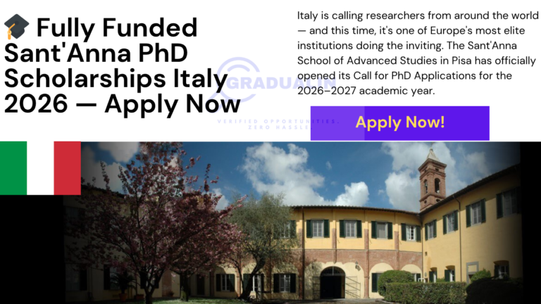 Sant'Anna School of Advanced Studies PhD scholarship 2026