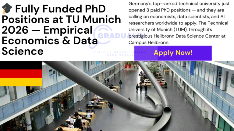 PhD positions TU Munich empirical economics data science 2026