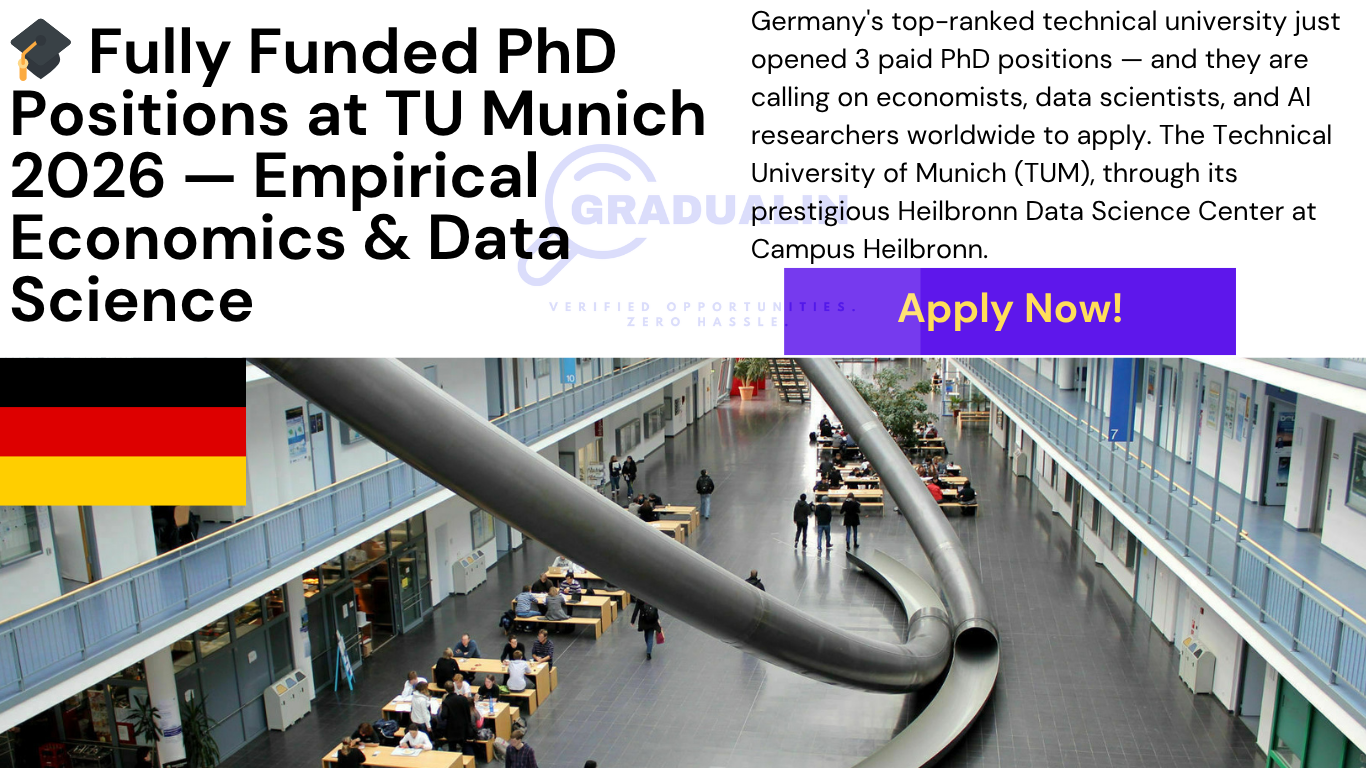 PhD positions TU Munich empirical economics data science 2026