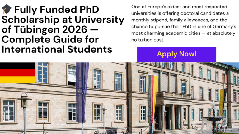 University of Tübingen scholarship 2026