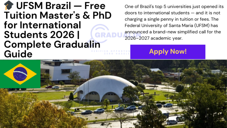 UFSM international students graduate programs 2026