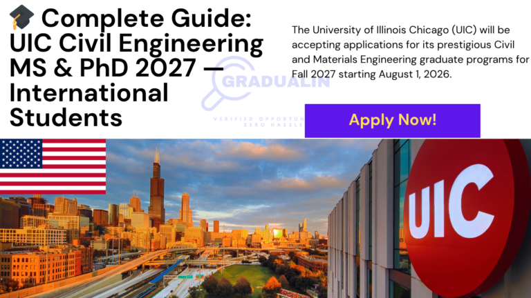 UIC Civil Engineering Graduate Programs 2027