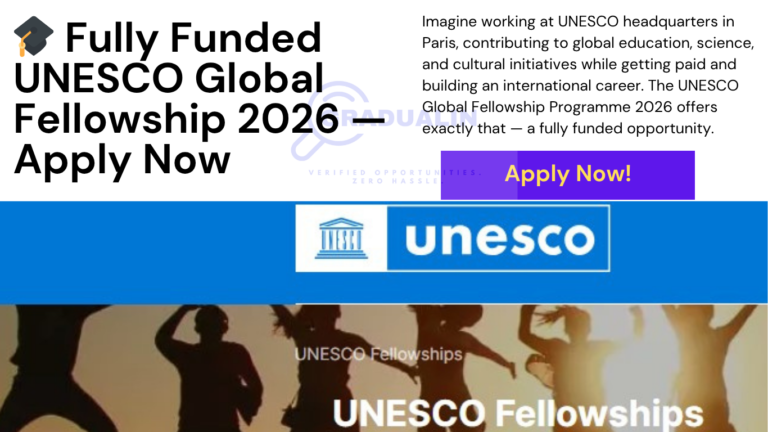 UNESCO Global Fellowship 2026