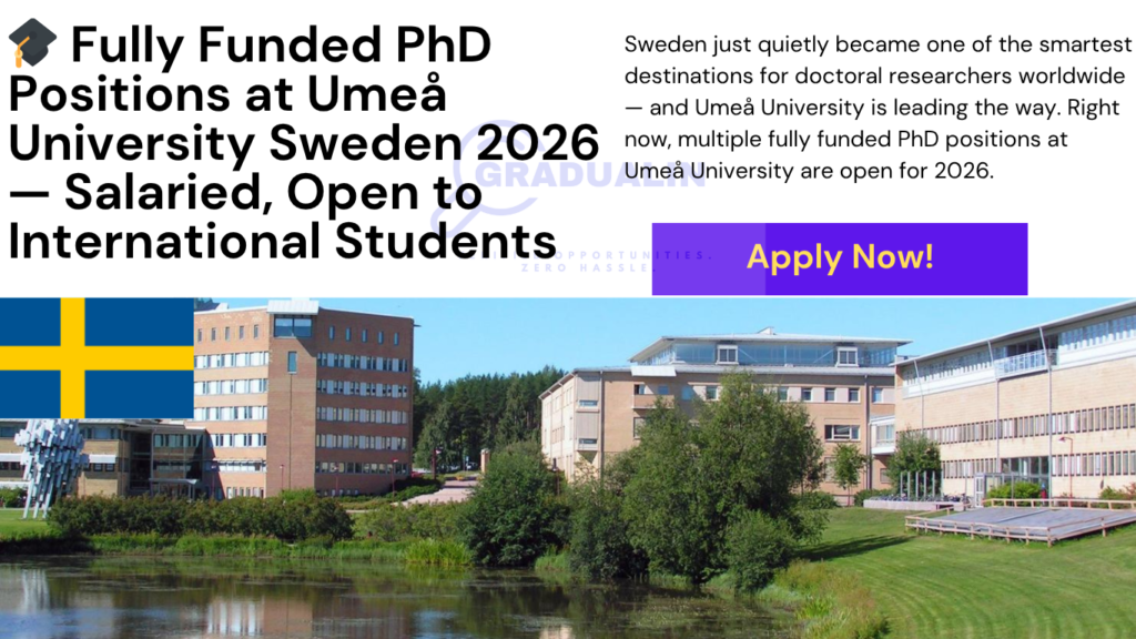 Umeå University PhD positions 2026
