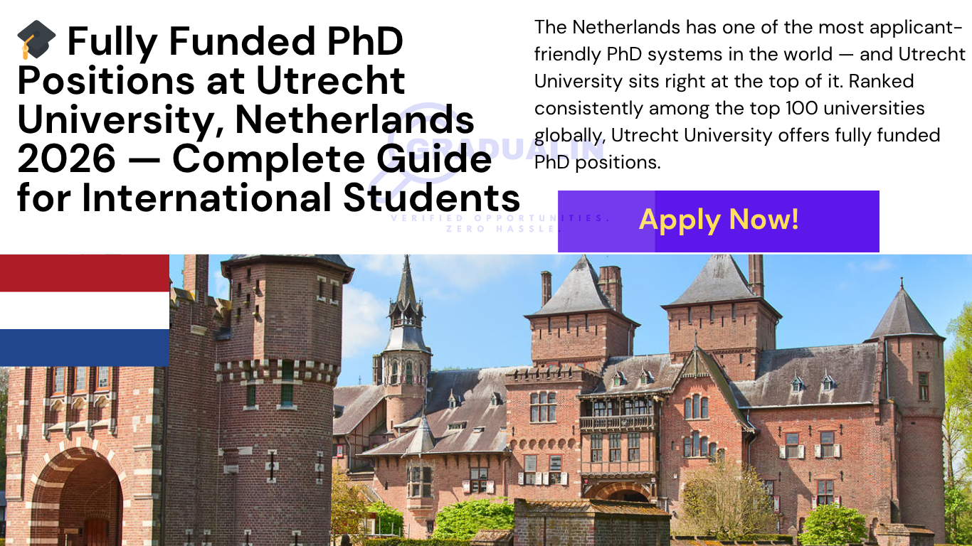 Utrecht University PhD positions 2026 international students