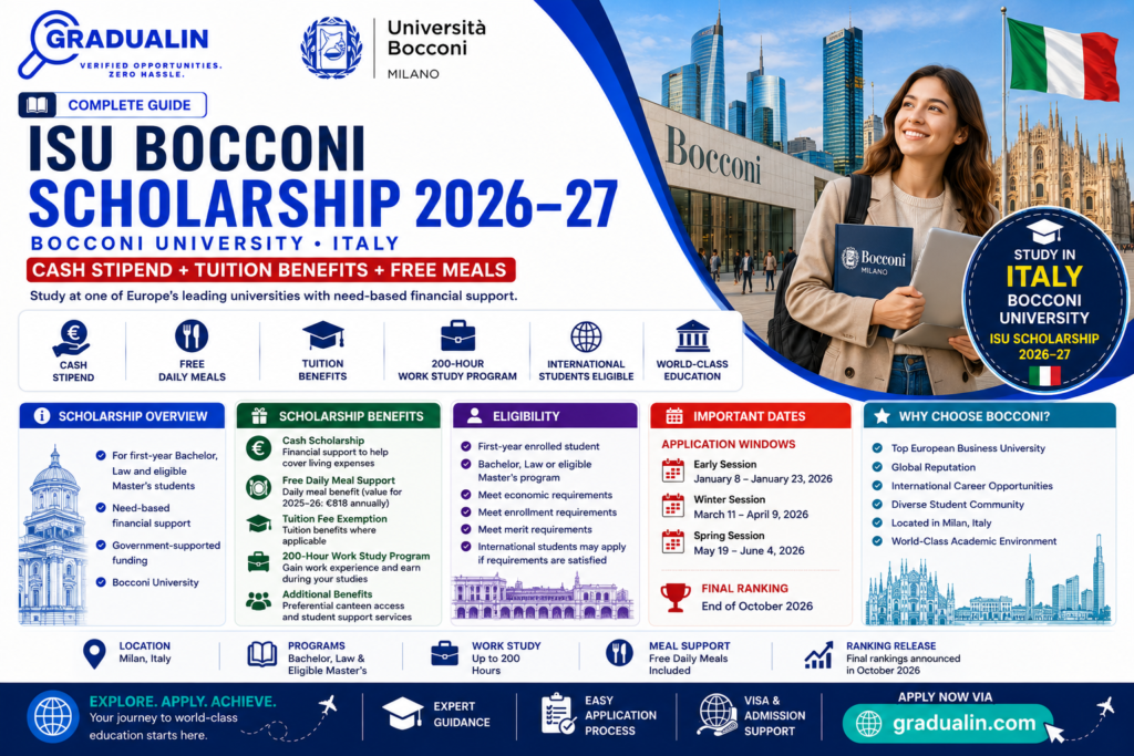 ISU Bocconi Scholarship 2026