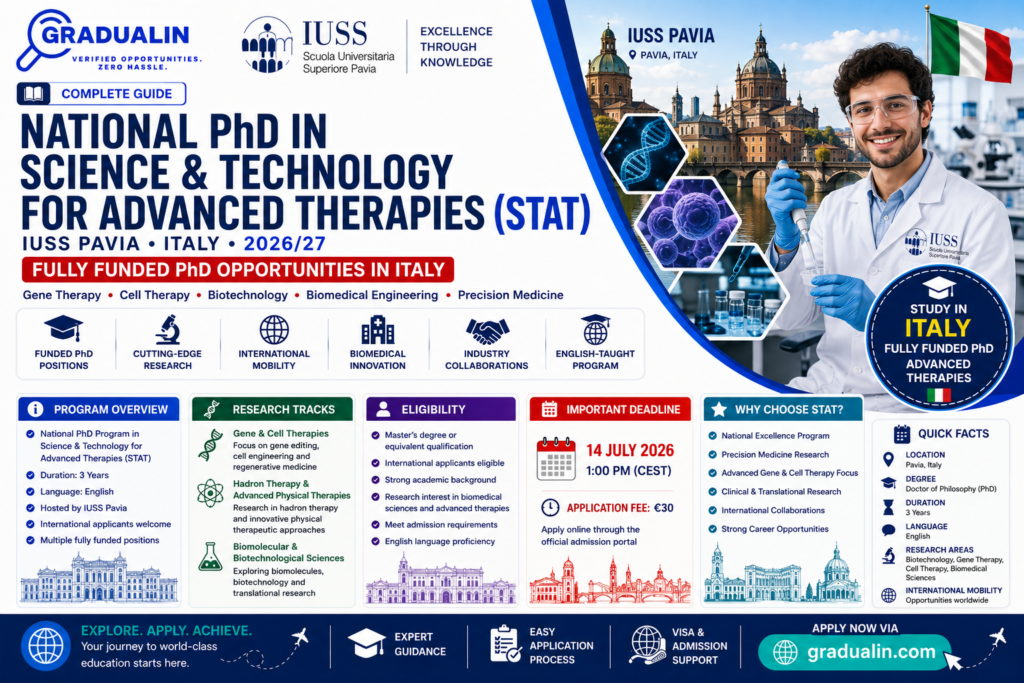 IUSS Pavia PhD scholarship 2026