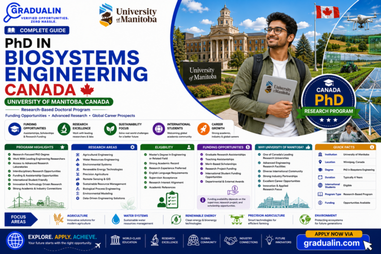 University of Manitoba Biosystems Engineering PhD