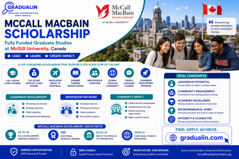 McCall MacBain Scholarship 2027