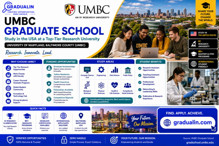 UMBC Graduate School scholarships international students