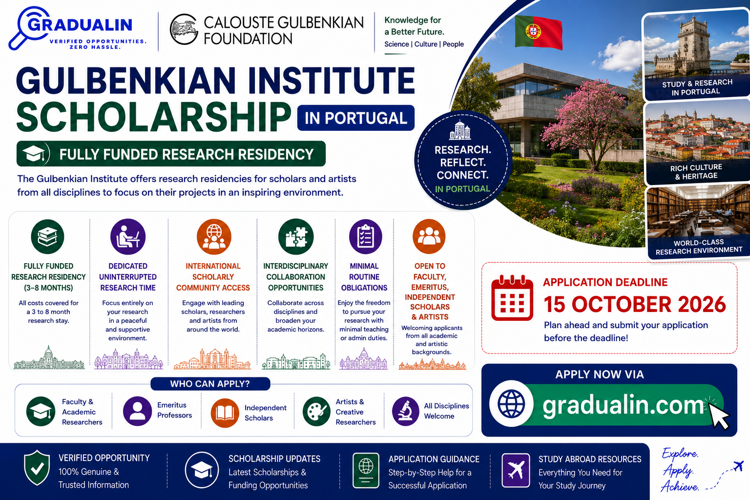 Gulbenkian Institute for Advanced Study Fellowship 2027
