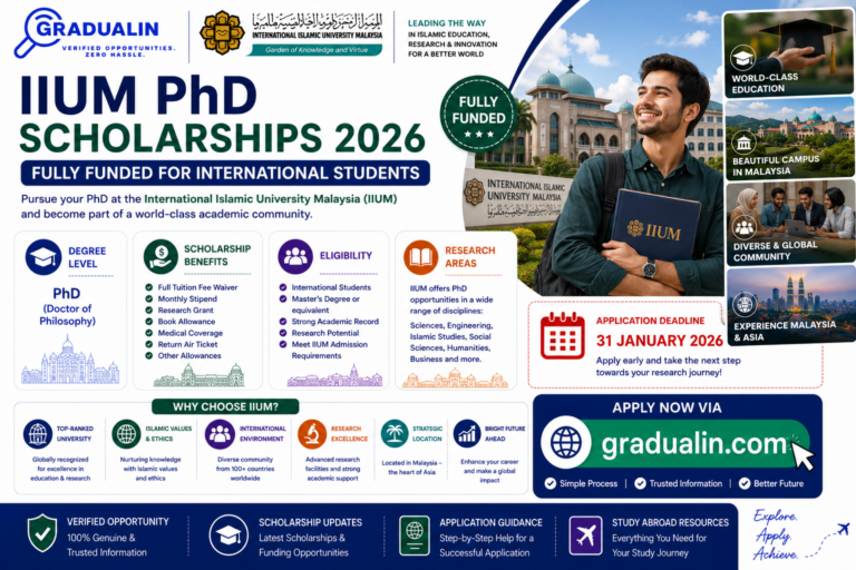 IIUM scholarship for international PhD students 2026