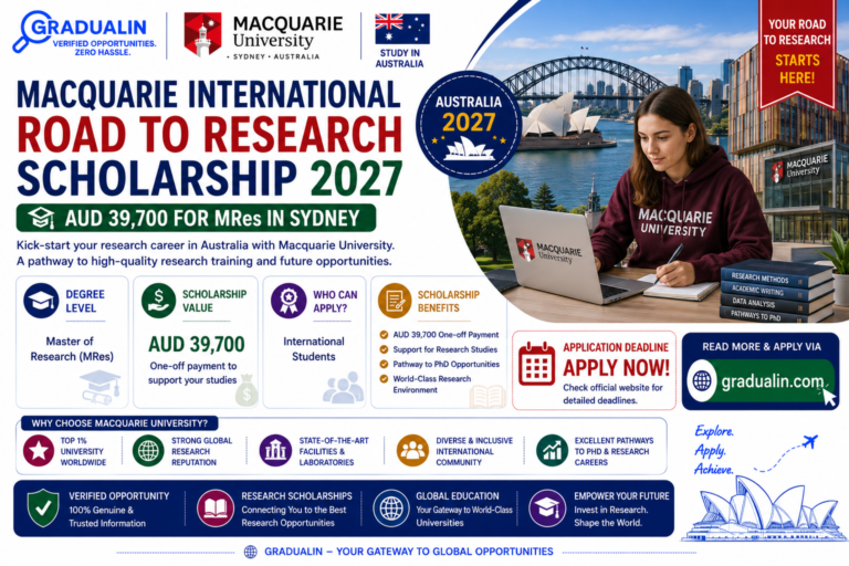Macquarie University Road to Research Scholarship 2027