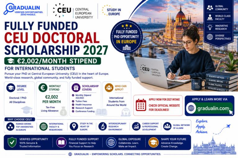 CEU Doctoral Scholarship 2027