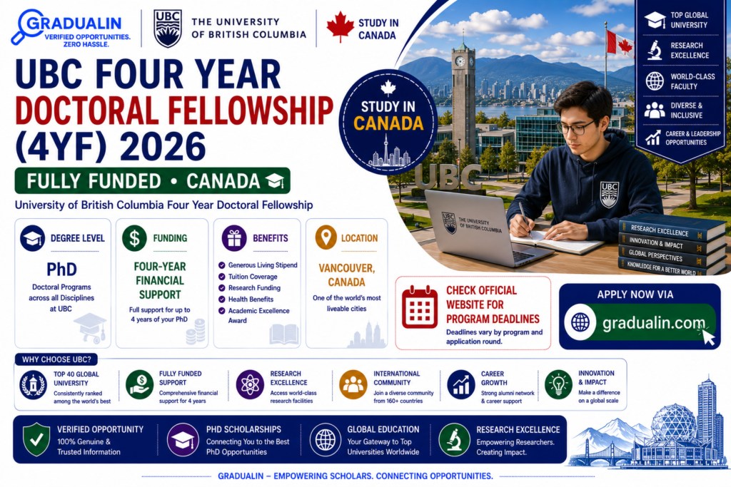 UBC Four Year Doctoral Fellowship